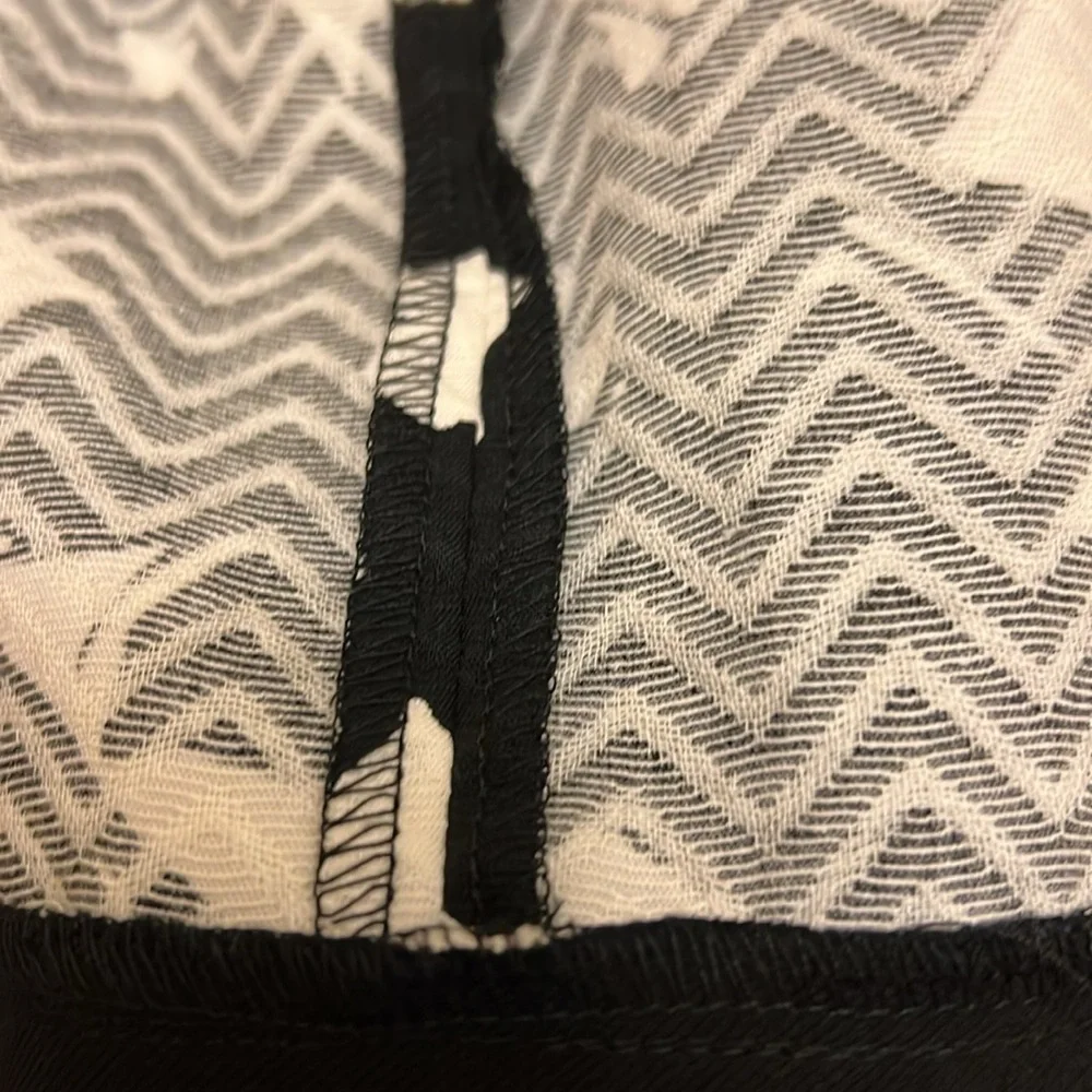 Banana Republic Midi-Dress Abstract Black and White New with Tags 14 - Picture 16 of 16